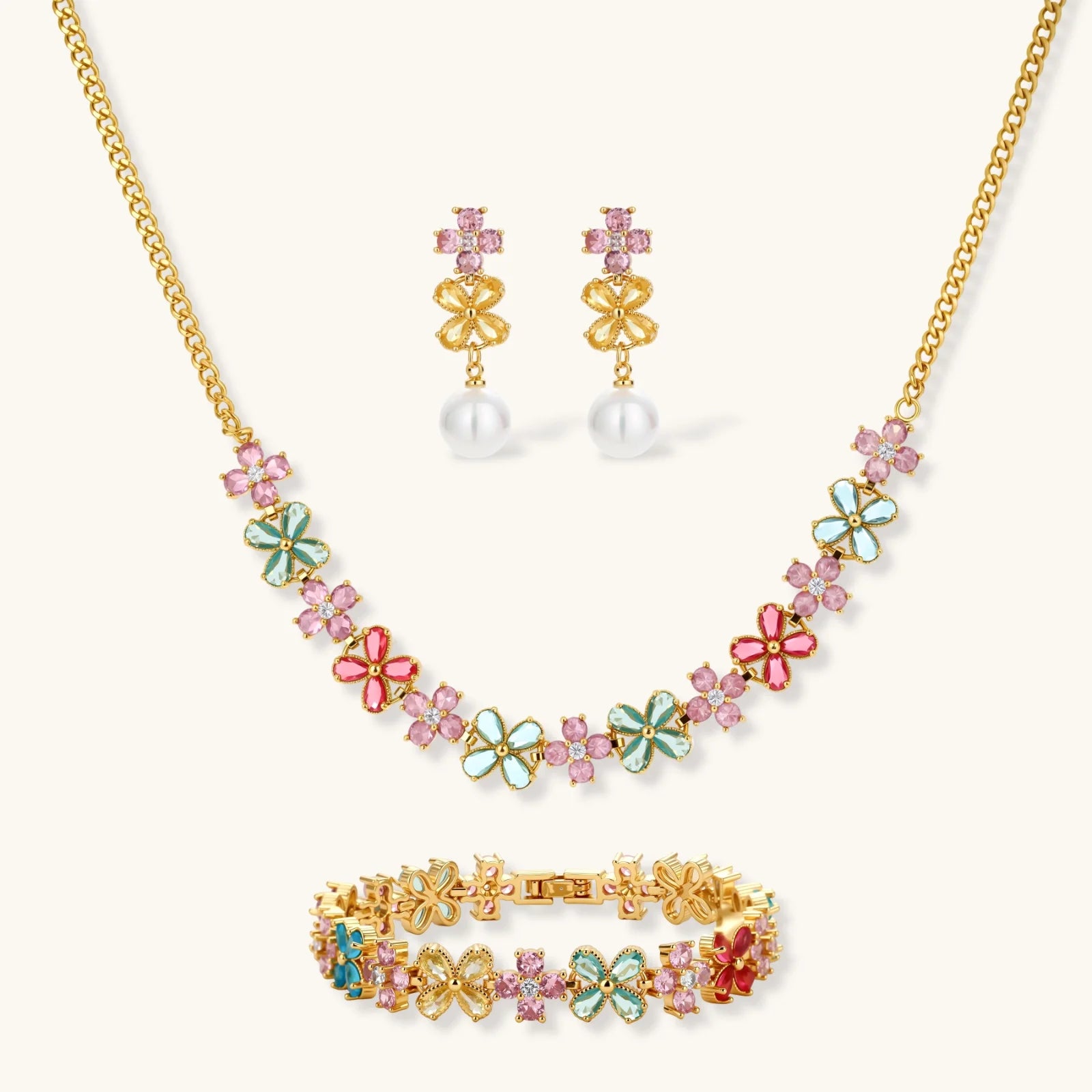 Garden Bloom Jewelry Set by Sieré