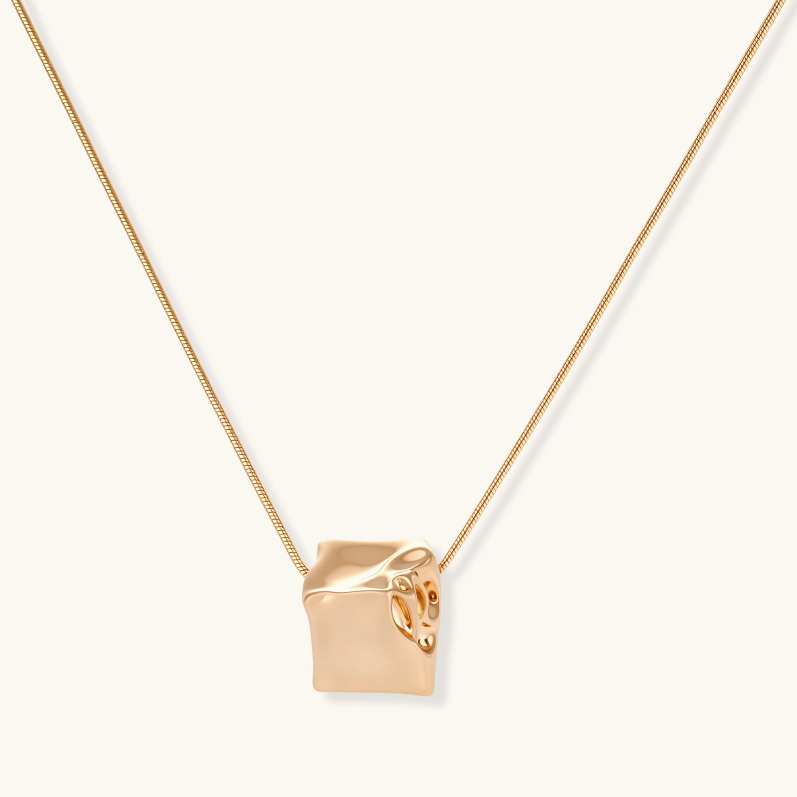 Love Script Cube Necklace by Sieré
