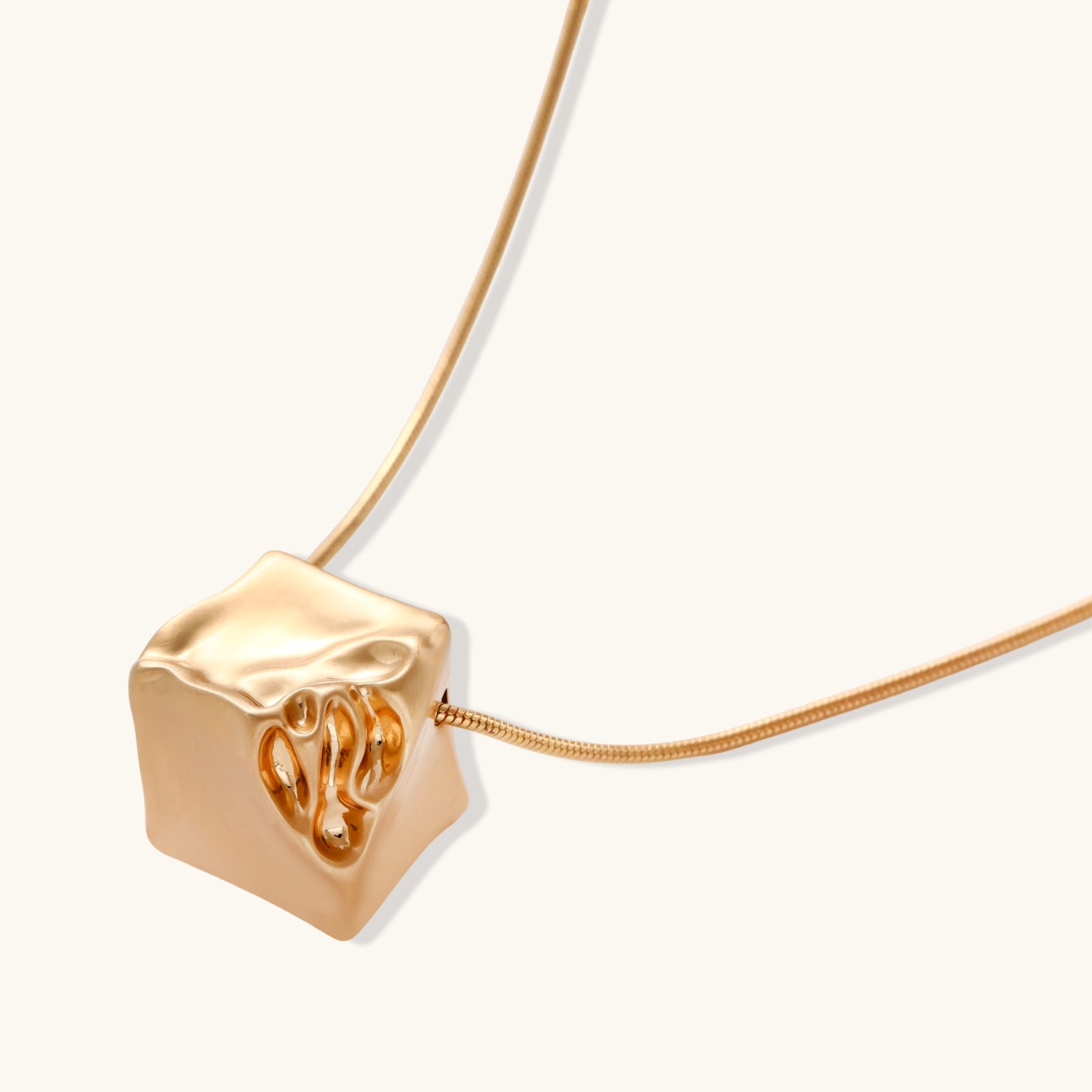 Love Script Cube Necklace by Sieré