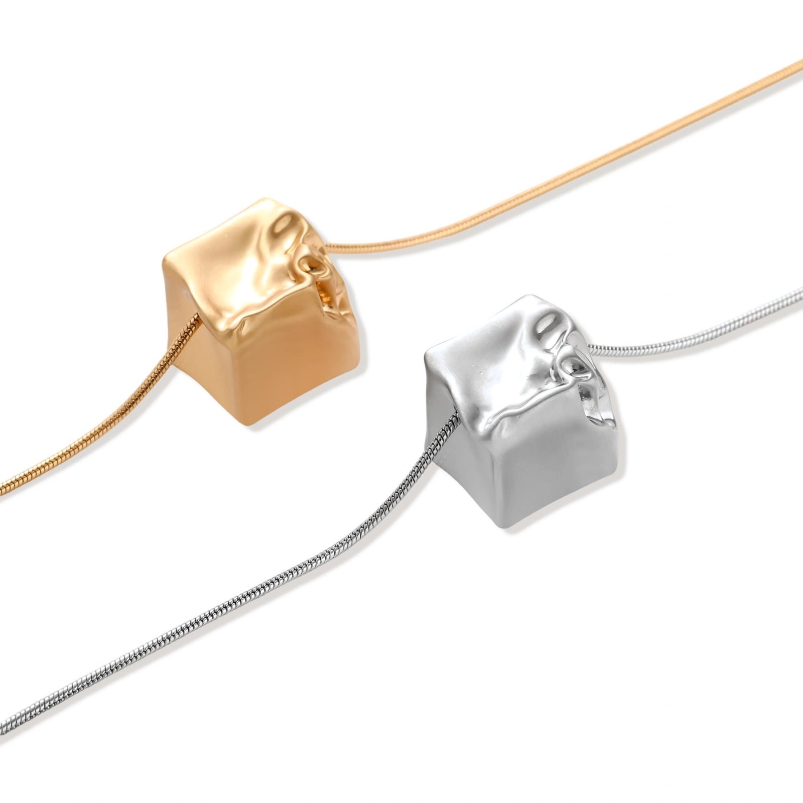 Love Script Cube Necklace by Sieré