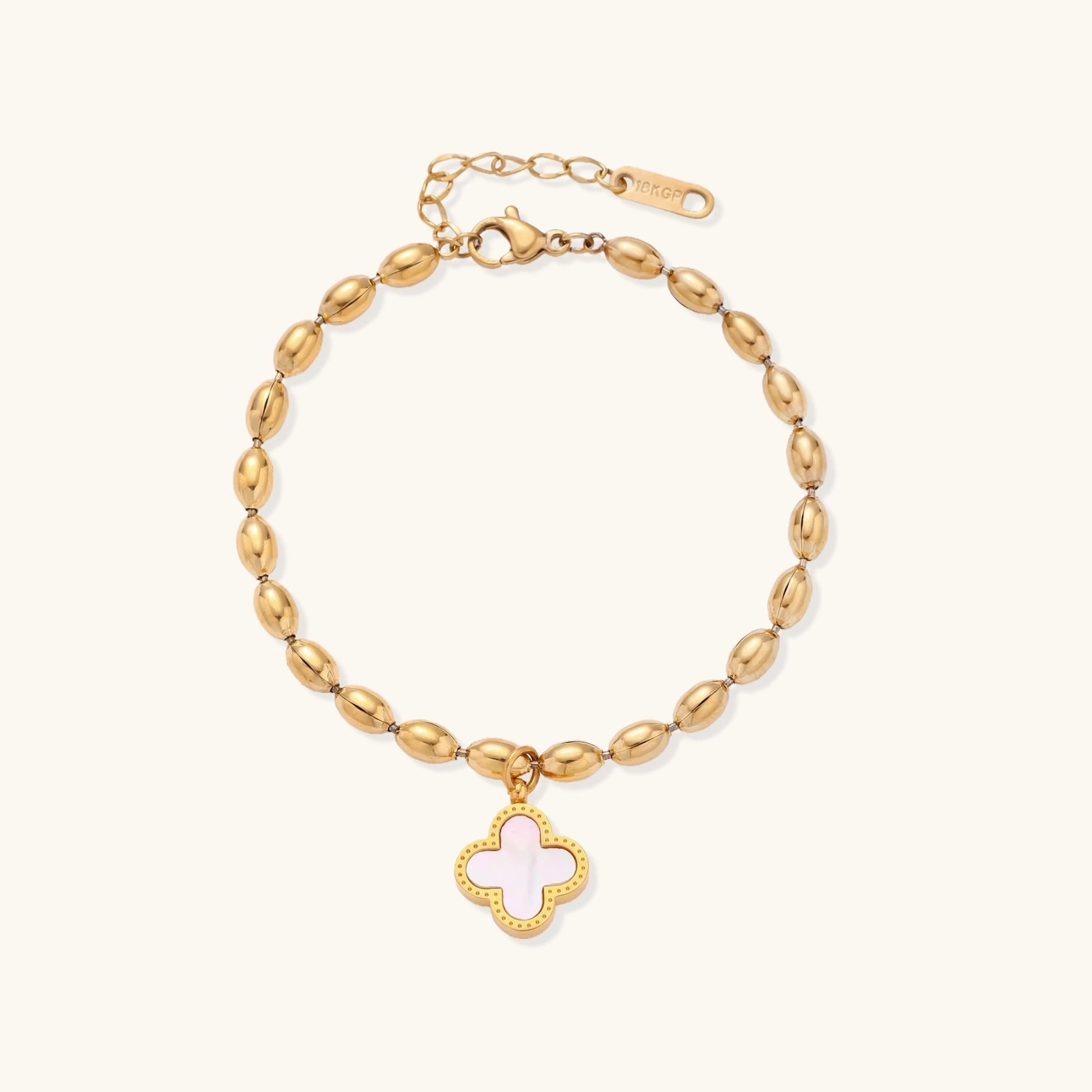 Lucky Clover Beaded Bracelet by Sieré