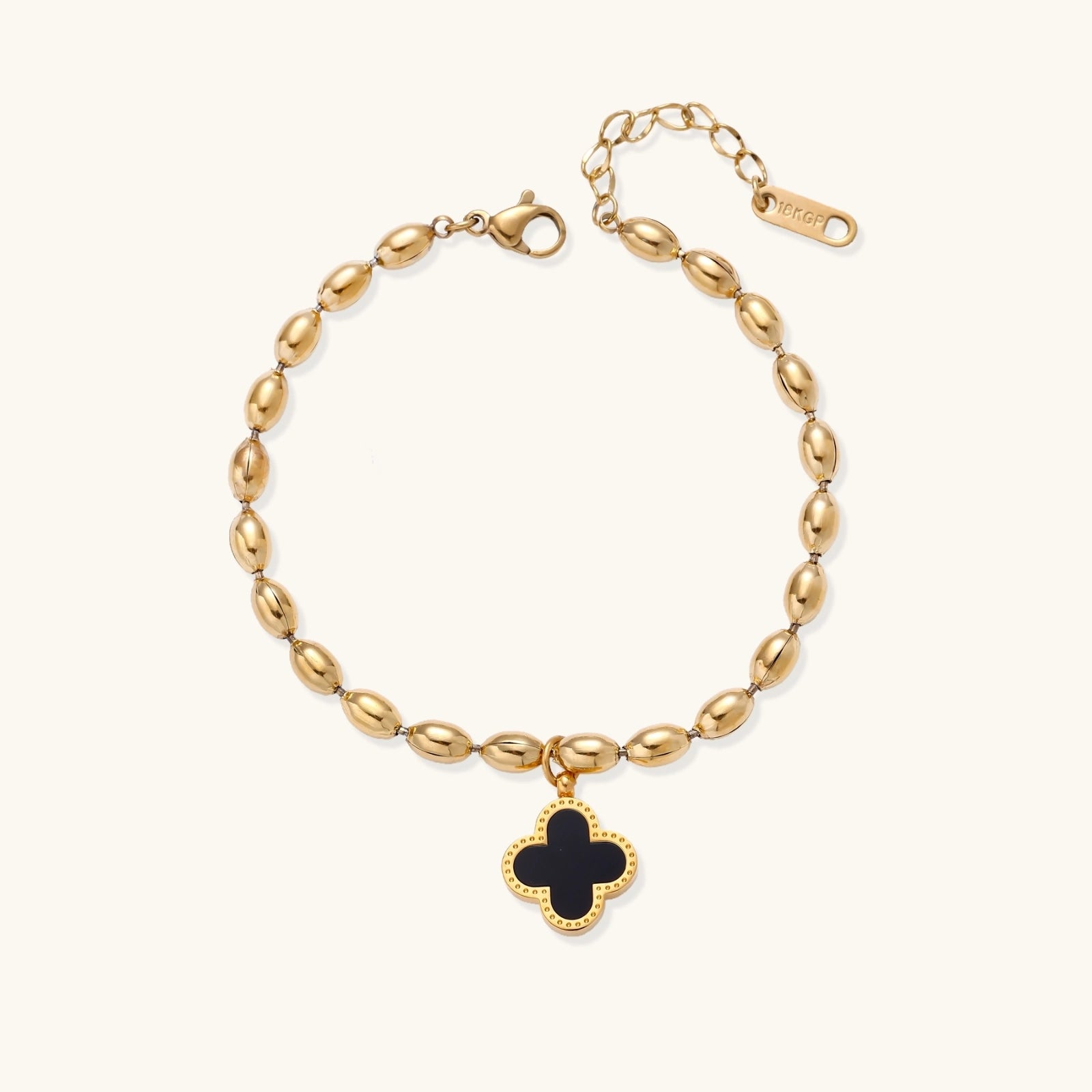 Lucky Clover Beaded Bracelet by Sieré