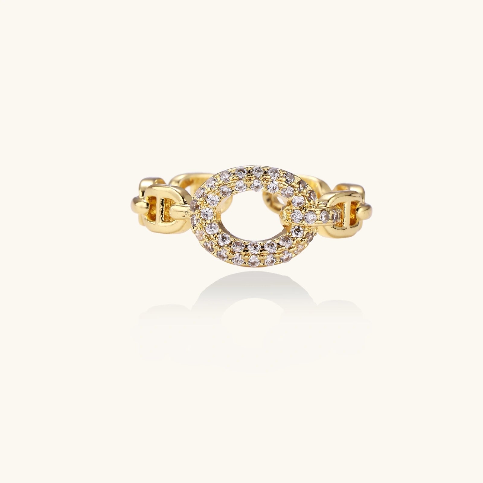 Golden Chain Statement Ring by Sieré