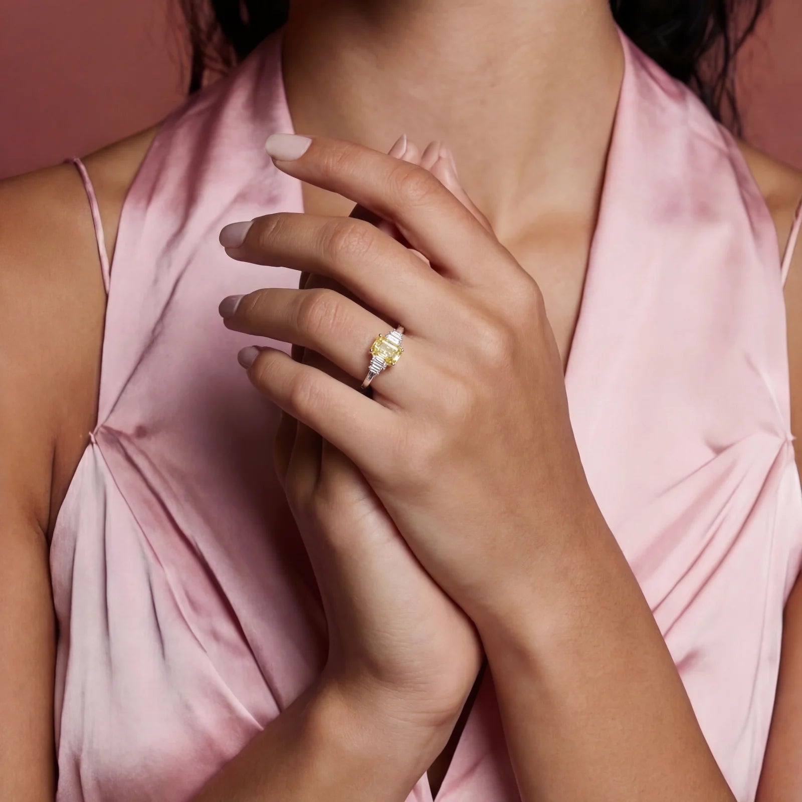 Golden Radiance Moissanite Set by Sieré