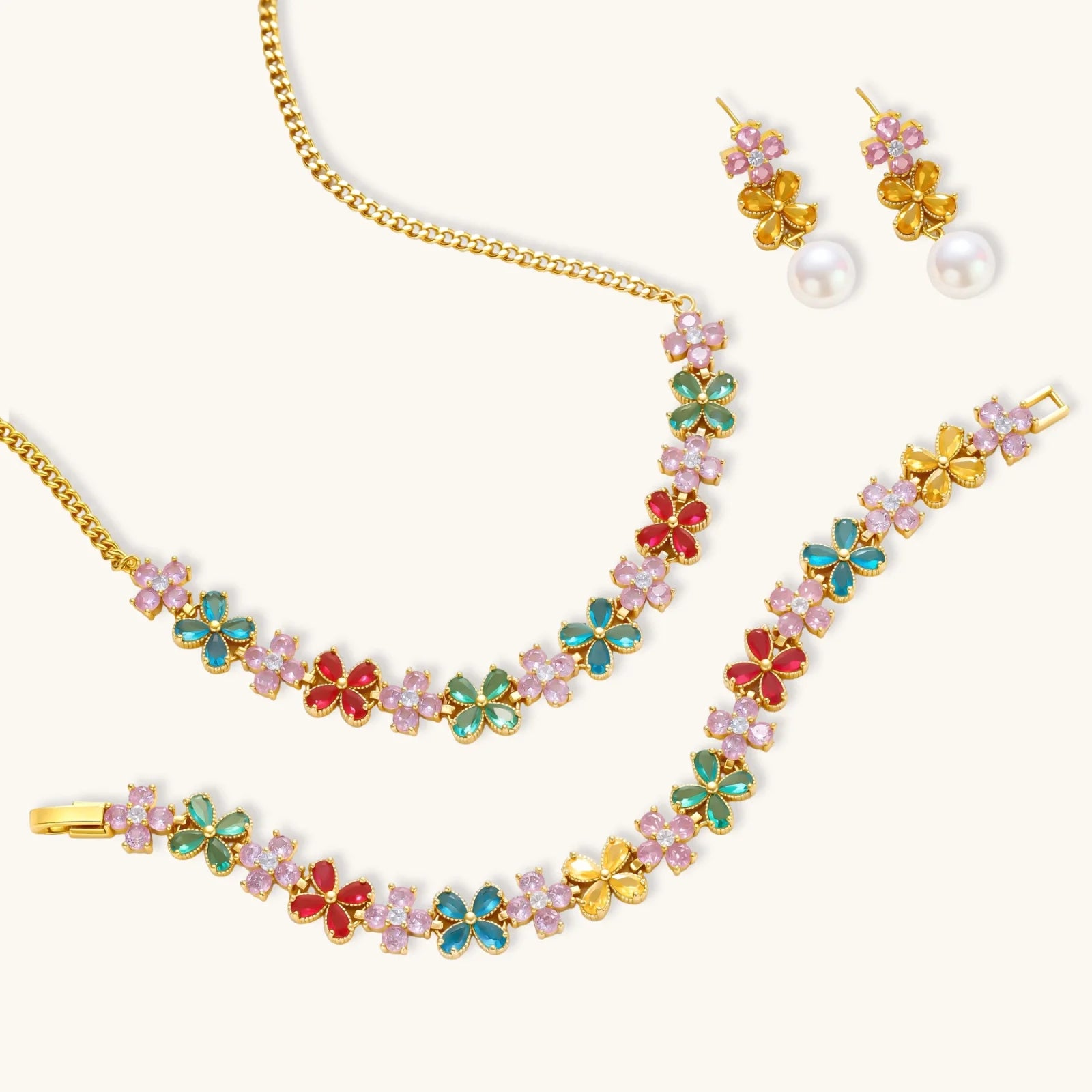 Garden Bloom Jewelry Set by Sieré