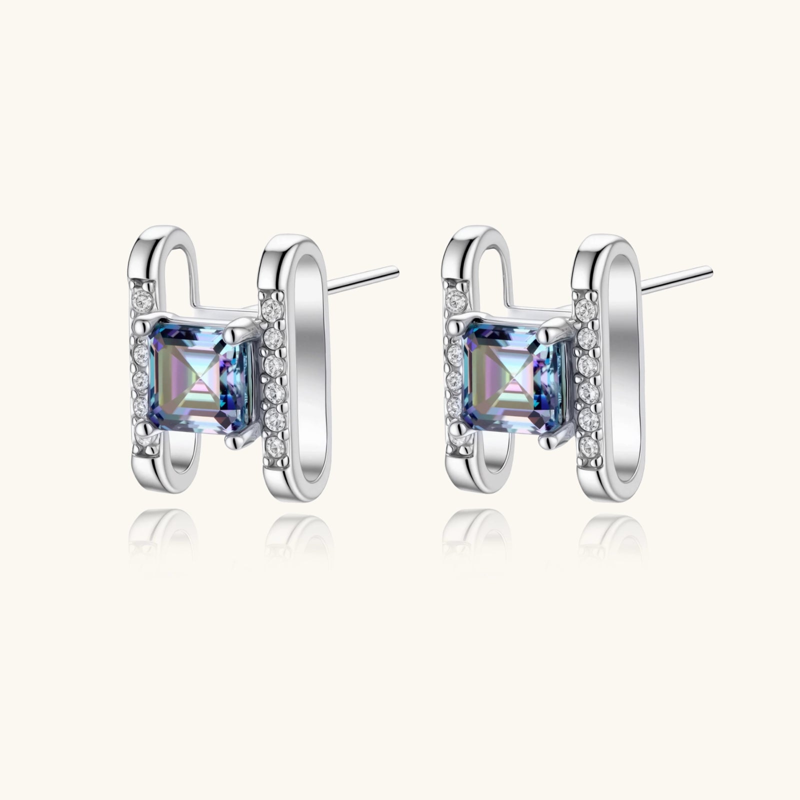 Prism Square Studs by Sieré