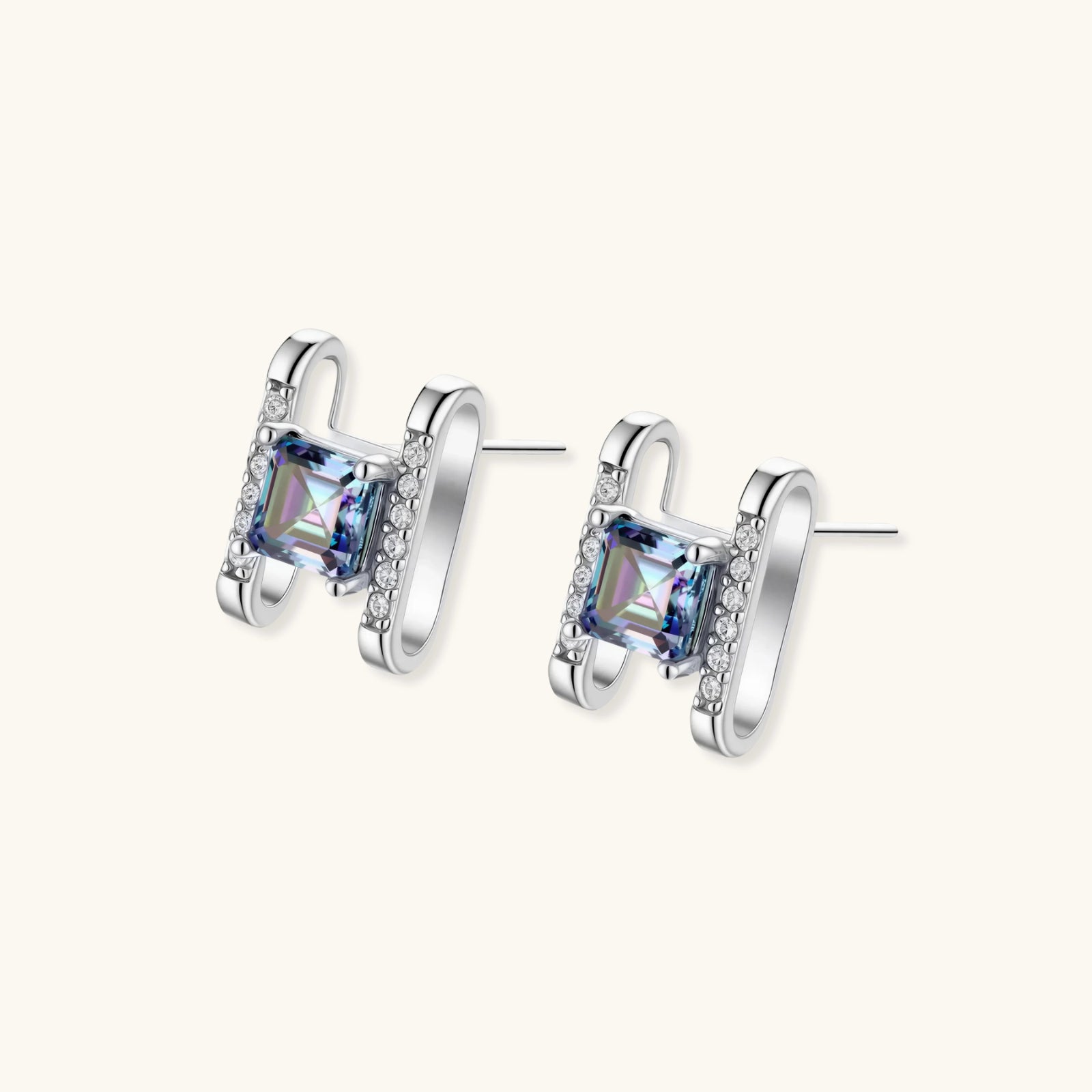 Prism Square Studs by Sieré