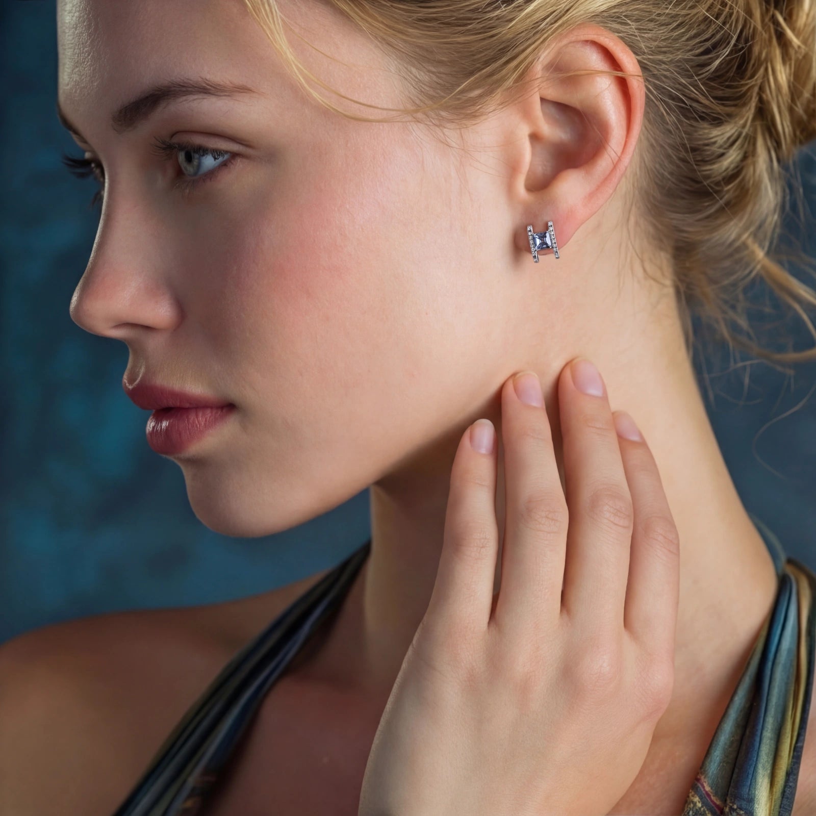 Prism Square Studs by Sieré