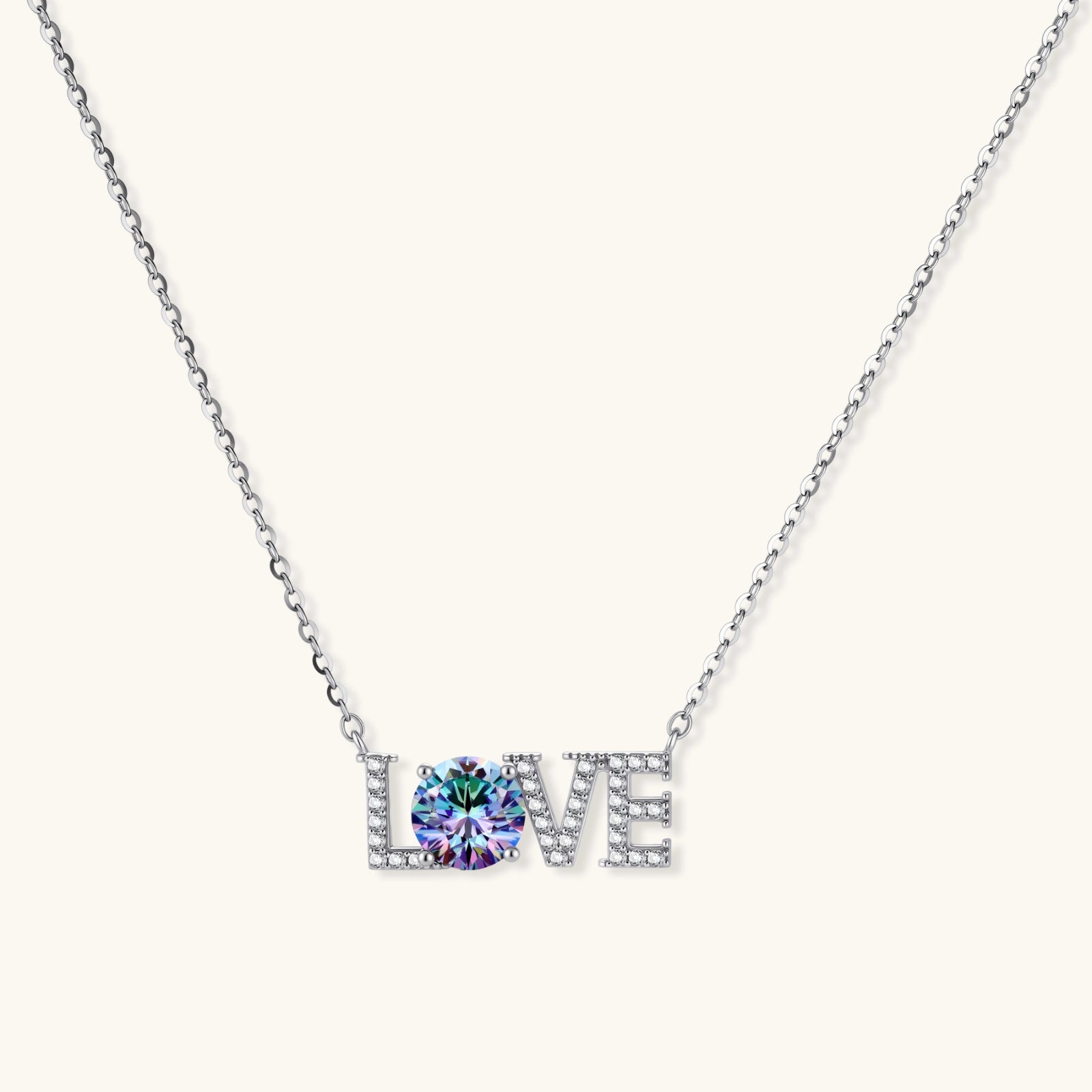 LOVE Moissanite Necklace by Sieré