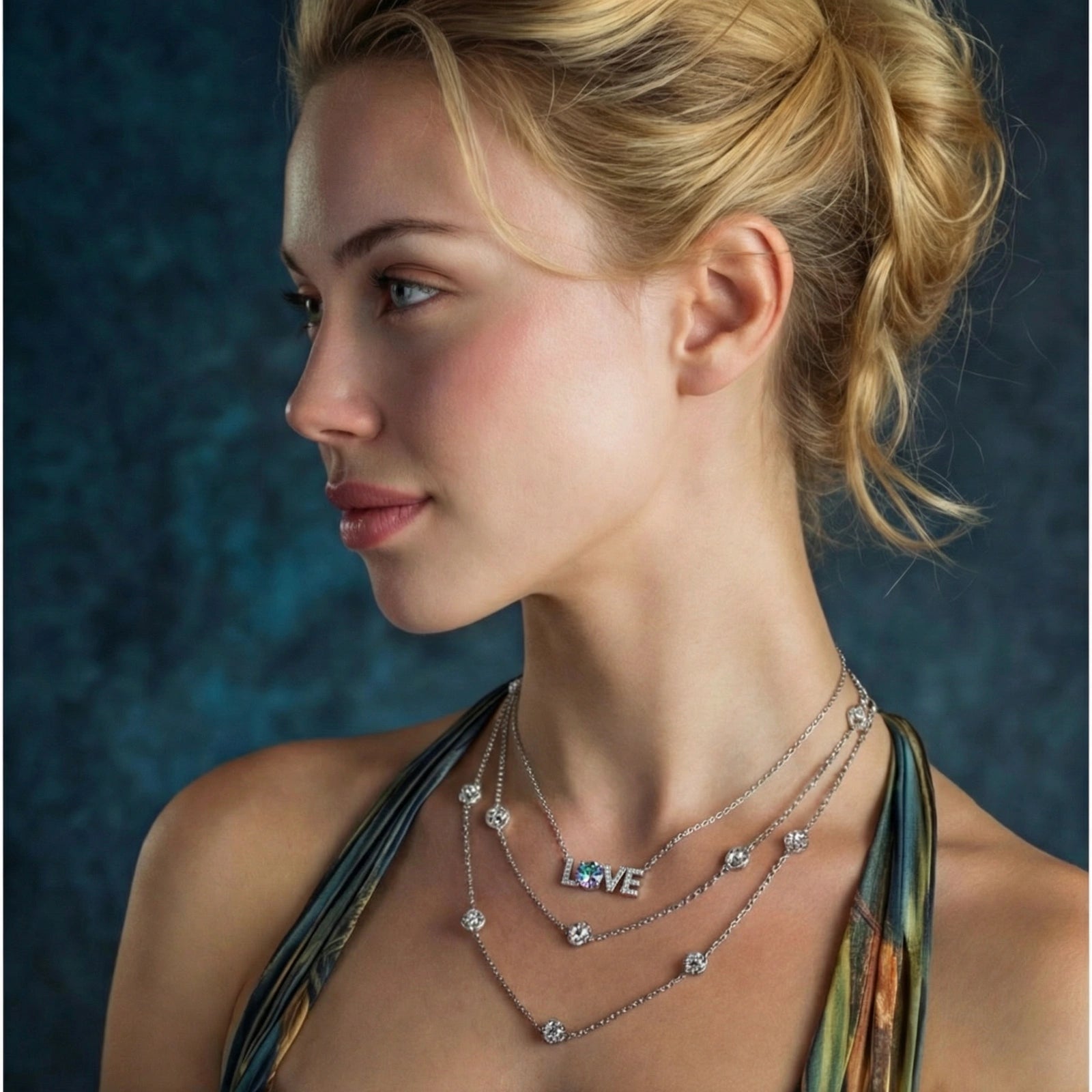 LOVE Moissanite Necklace by Sieré