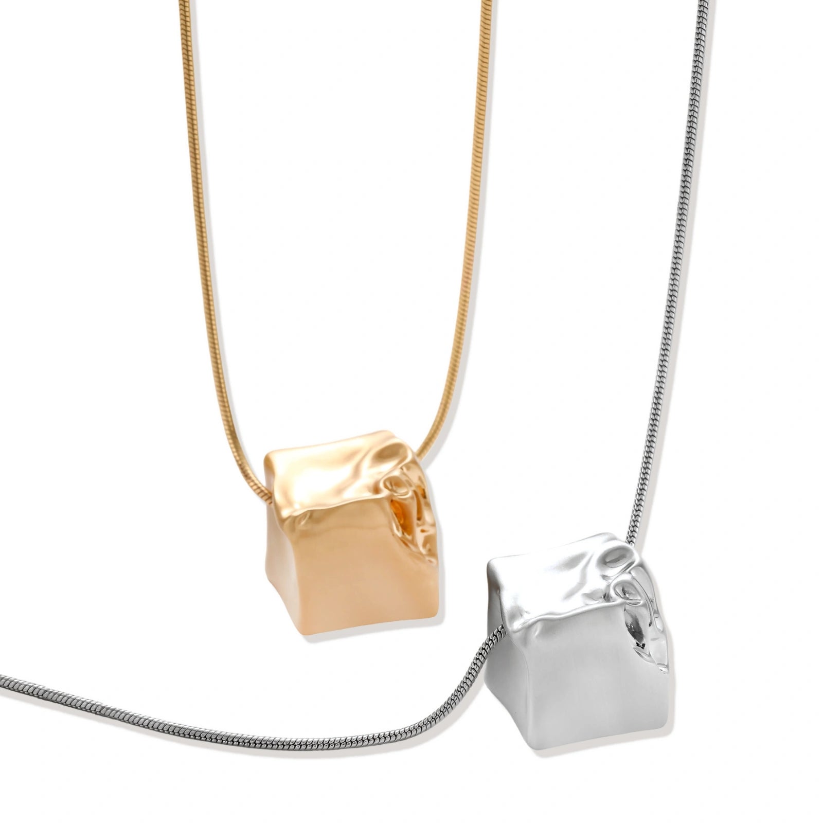 Love Script Cube Necklace by Sieré