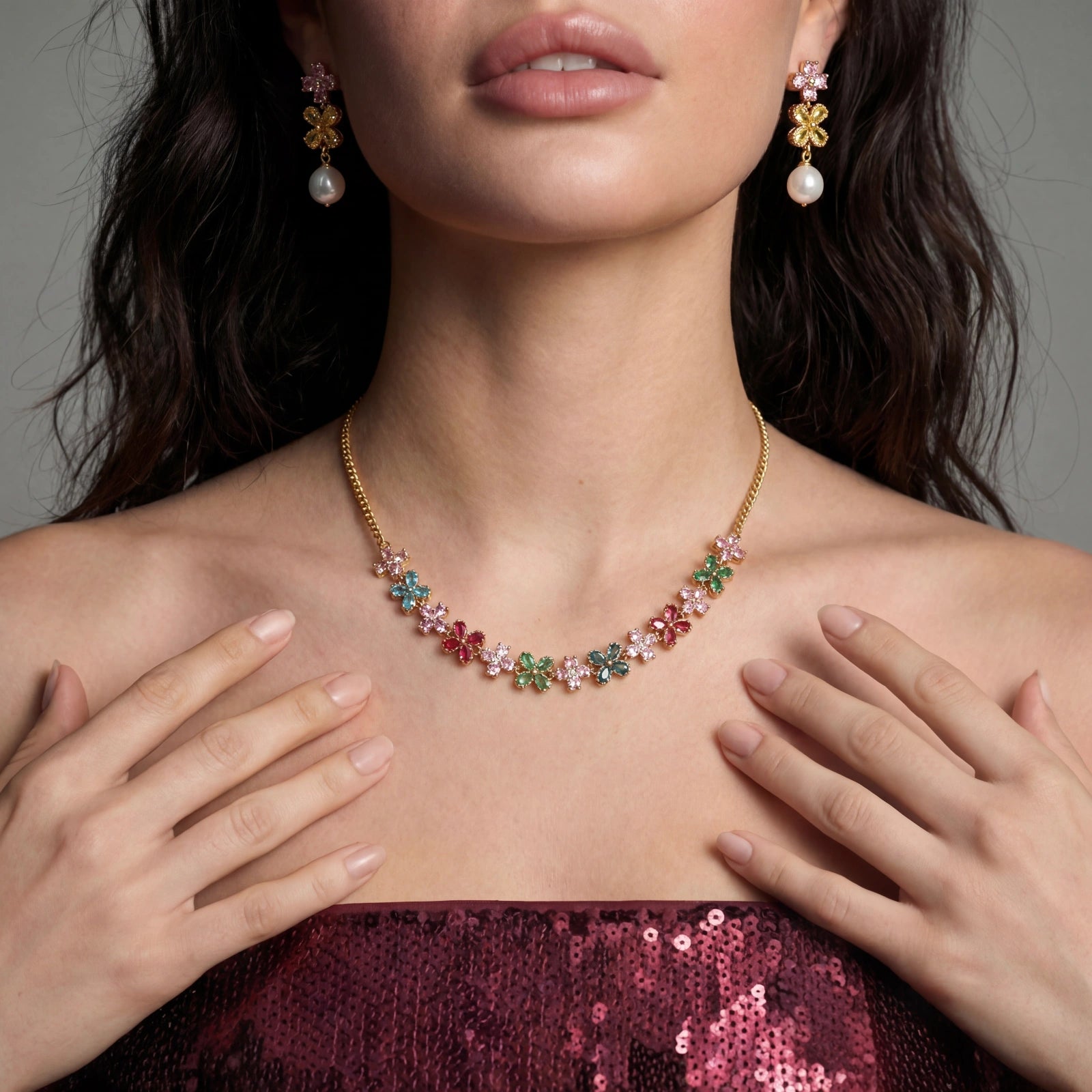 Garden Bloom Jewelry Set by Sieré