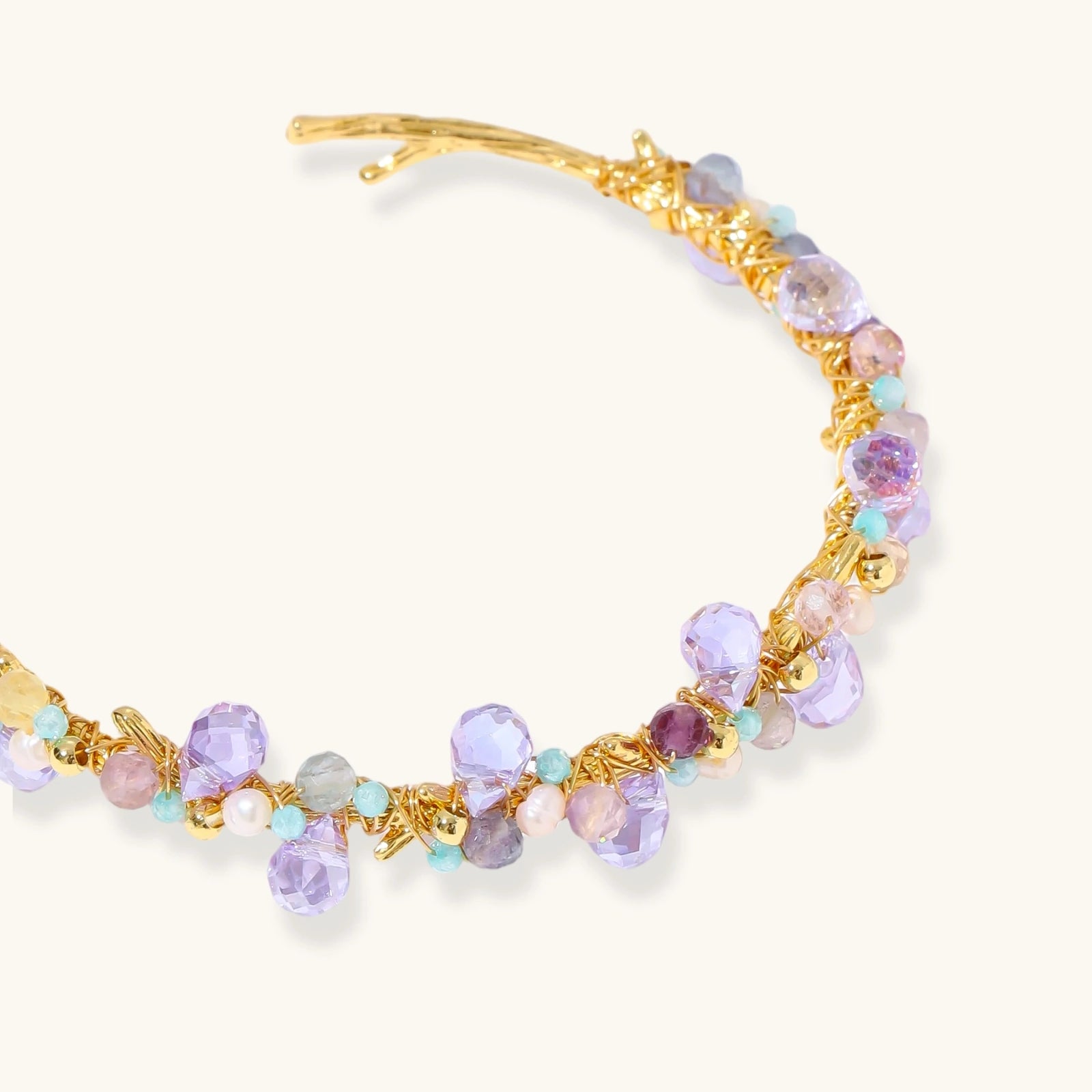 Crystal Garden Cuff by Sieré