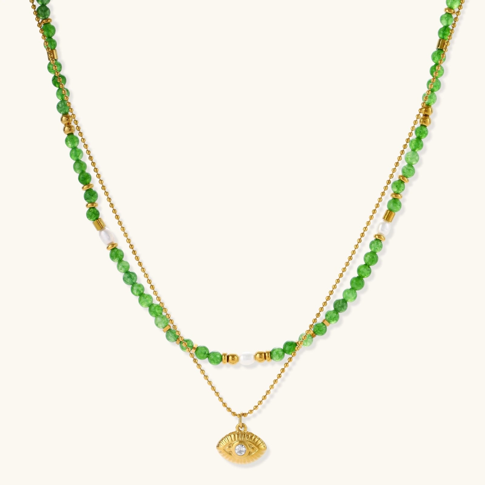 Mystic Eye Layered Necklace by Sieré