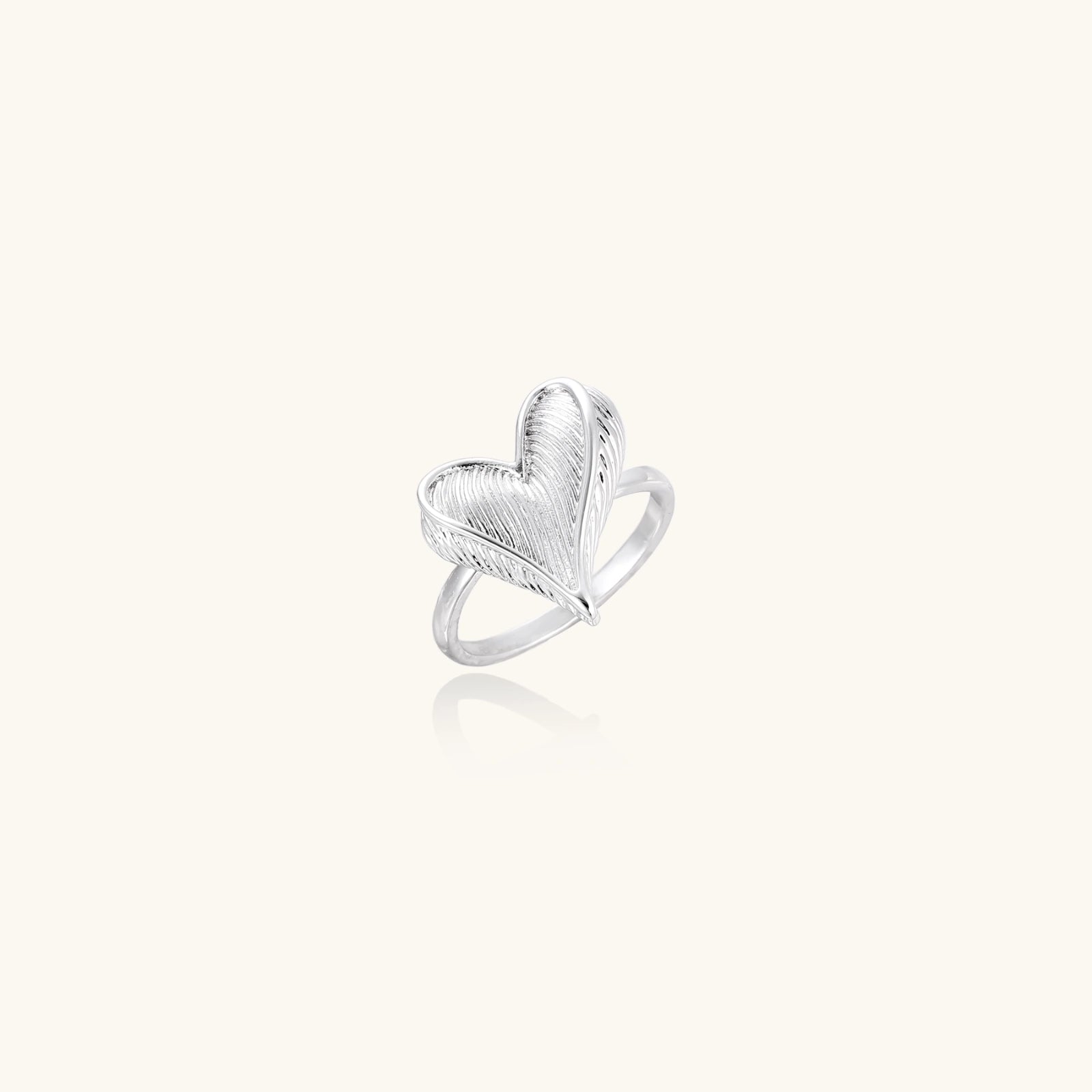 Feathered Heart Ring by Sieré