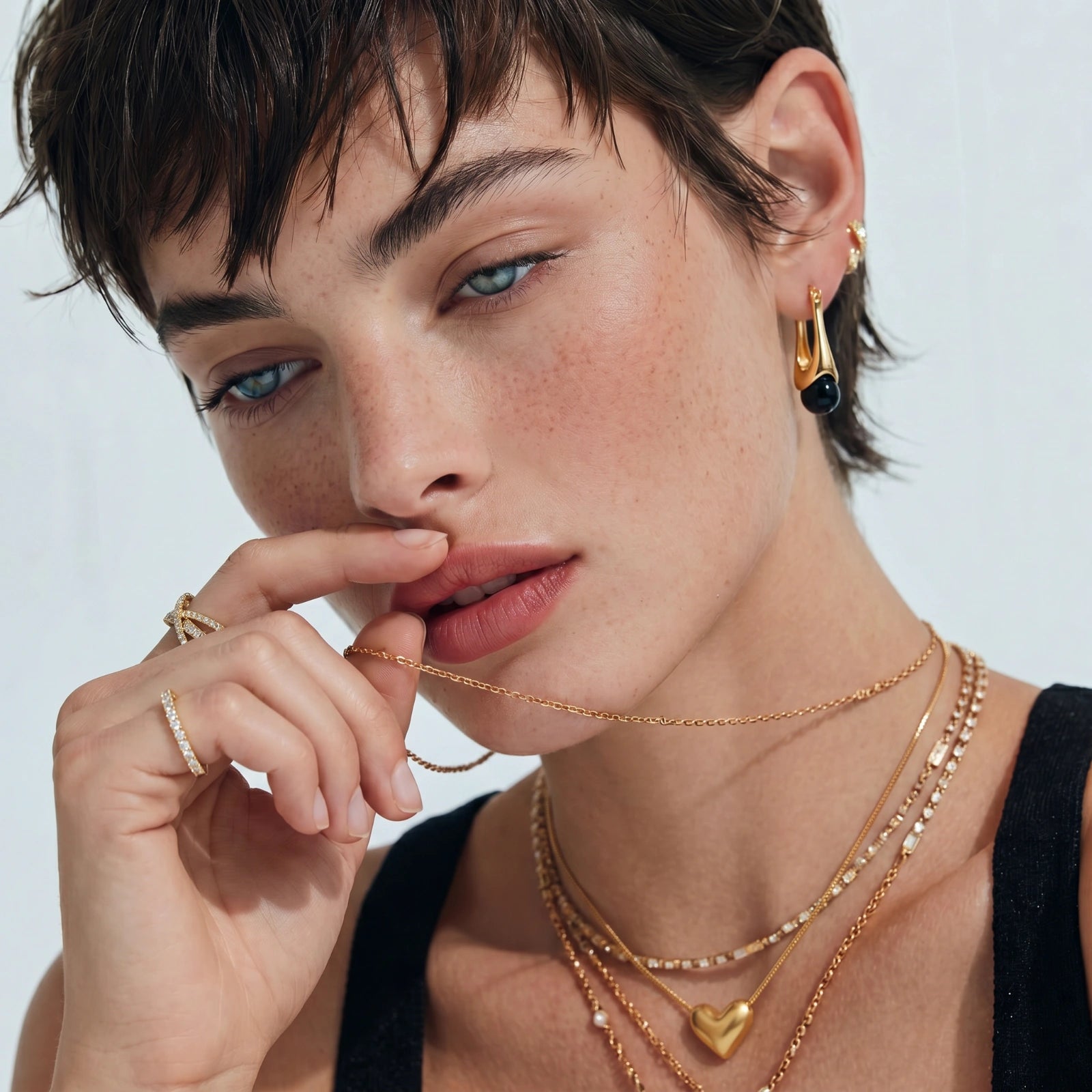 Midnight Drop Earrings by Sieré